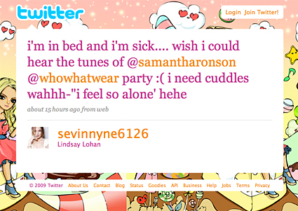 Lindsay Lohan Twitter Lindsay Lohan Twitter